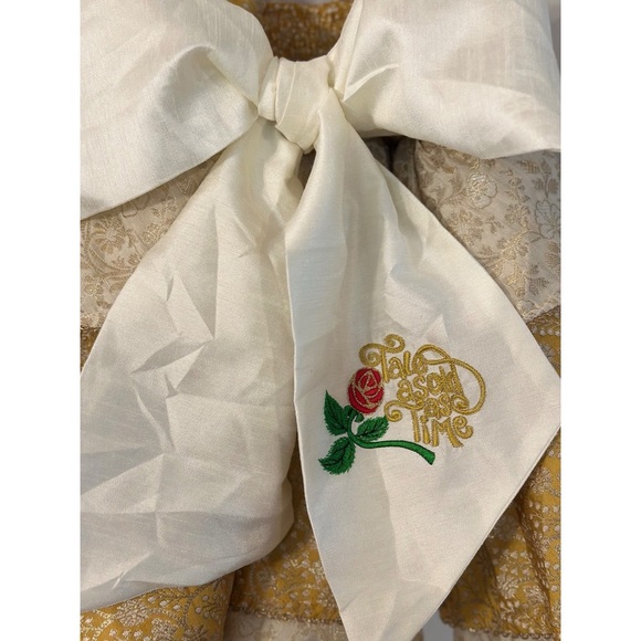 Girl’s Oh Shana Dress 4T Gold White - Picture 4 of 7